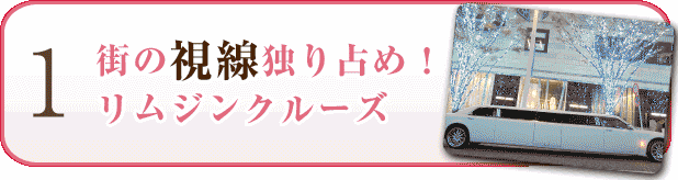 街の視線独り占め! リムジンクルーズ