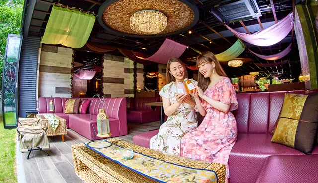 開放的なガーデンテラス（プティバリガーデン新大久保店）