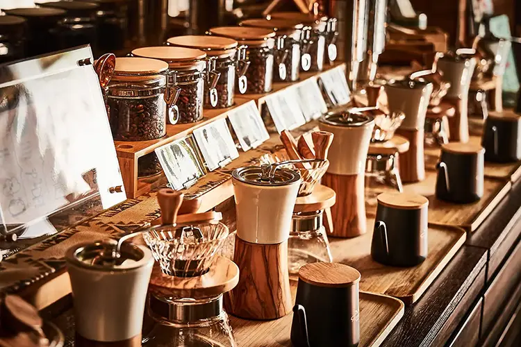 挽きたてコーヒー